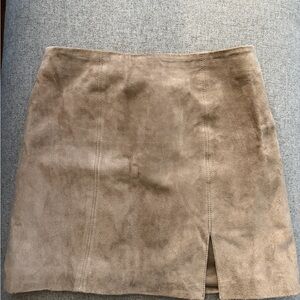 Blank NYC Tan Suede Mini Skirt